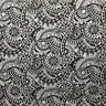 Traditional Tattoo Polynesian Chambray Fabric - Denim Look, Black, Maroon Oak, Blue, 58/60" Width (1 Yard)