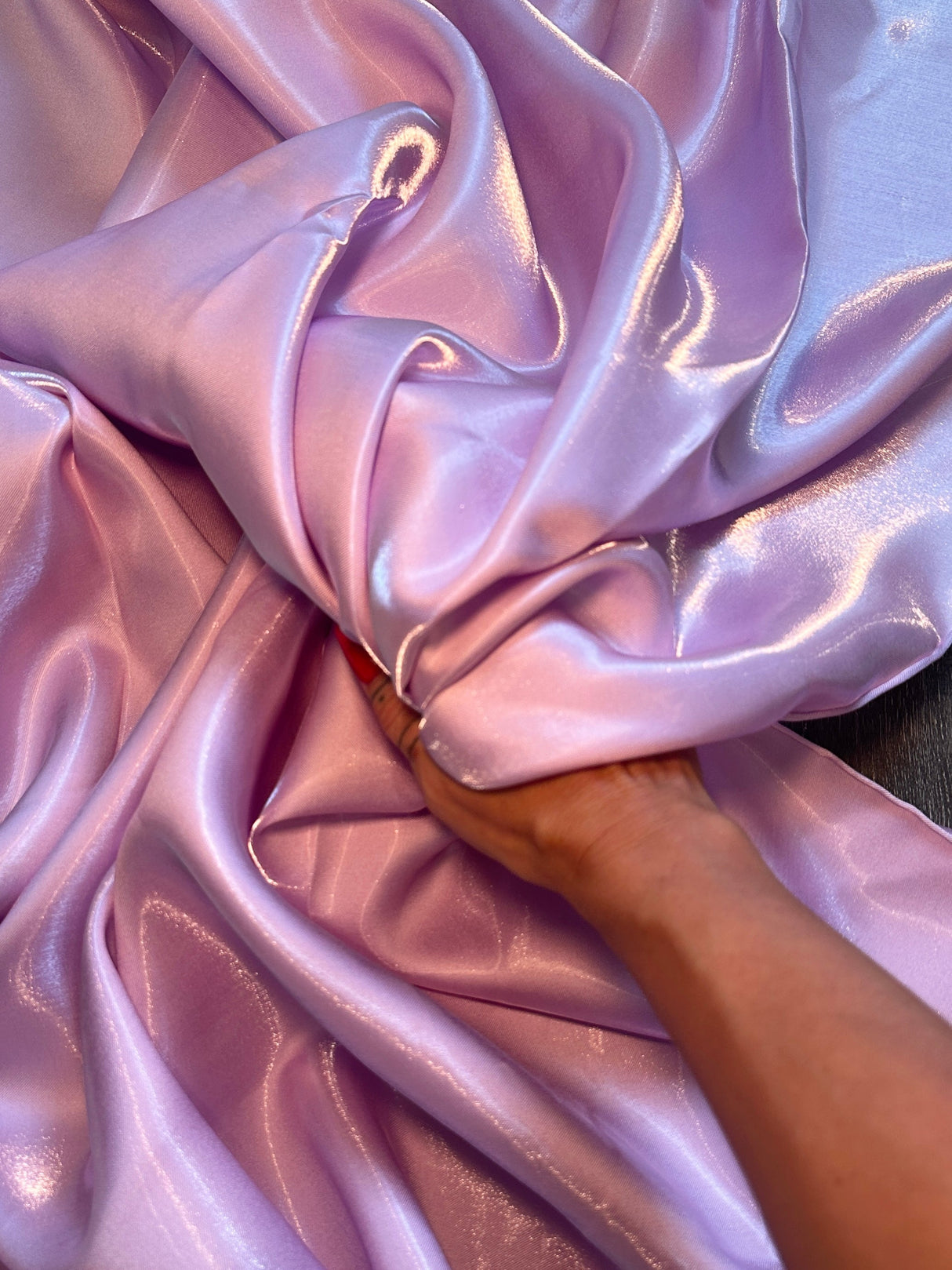 Lilac Liquid Bridal Satin