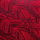 Polyester Foil Fabric Traditional Polynesian Tattoo Design