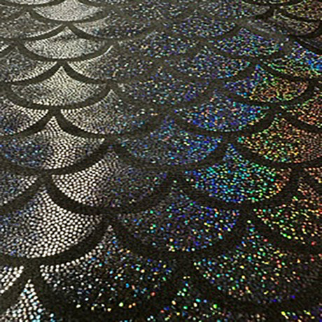 Hologram Nylon Spandex Fabric Jumbo Shell 60"