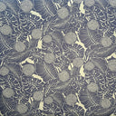 Durian Banana Monstera Leaves Chambray Fabric - Denim Look, 58/60" Width (1 Yard)