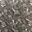 Cotton Polyester Chambray Denim Look Tropical Leaf Fabric