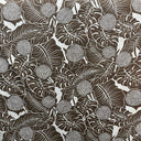Cotton Polyester Chambray Denim Look Tropical Leaf Fabric