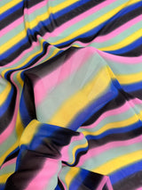Printed Chiffon Rainbow Multi