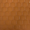 Honeycomb Quilted Faux Leather Vinyl Fabric 1/2" Thick, Foam Backing, 52/54” Wide, for Automotive & Furniture
