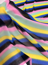 Printed Chiffon Rainbow Multi