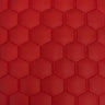 Honeycomb Hexagon Quilted Foam Backed Faux Leather Vinyl Fabric - Quilted Honeycomb Hexagon Pattern, 54" Width (1 Yard)