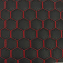 Honeycomb Quilted Faux Leather Vinyl Fabric 1/2" Thick, Foam Backing, 52/54” Wide, for Automotive & Furniture