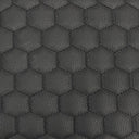 Honeycomb Hexagon Quilted Foam Backed Faux Leather Vinyl Fabric - Quilted Honeycomb Hexagon Pattern, 54" Width (1 Yard)