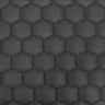 Honeycomb Hexagon Quilted Foam Backed Faux Leather Vinyl Fabric - Quilted Honeycomb Hexagon Pattern, 54" Width (1 Yard)