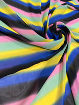 Printed Chiffon Rainbow Multi