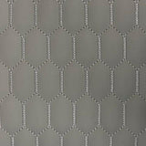 Honeycomb Hexagon Quilted Foam Backed Faux Leather Vinyl Fabric - Quilted Honeycomb Hexagon Pattern, 54" Width (1 Yard)