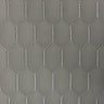 Honeycomb Hexagon Quilted Foam Backed Faux Leather Vinyl Fabric - Quilted Honeycomb Hexagon Pattern, 54" Width (1 Yard)