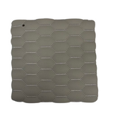 Honeycomb Hexagon Quilted Foam Backed Faux Leather Vinyl Fabric - Quilted Honeycomb Hexagon Pattern, 54" Width (1 Yard)