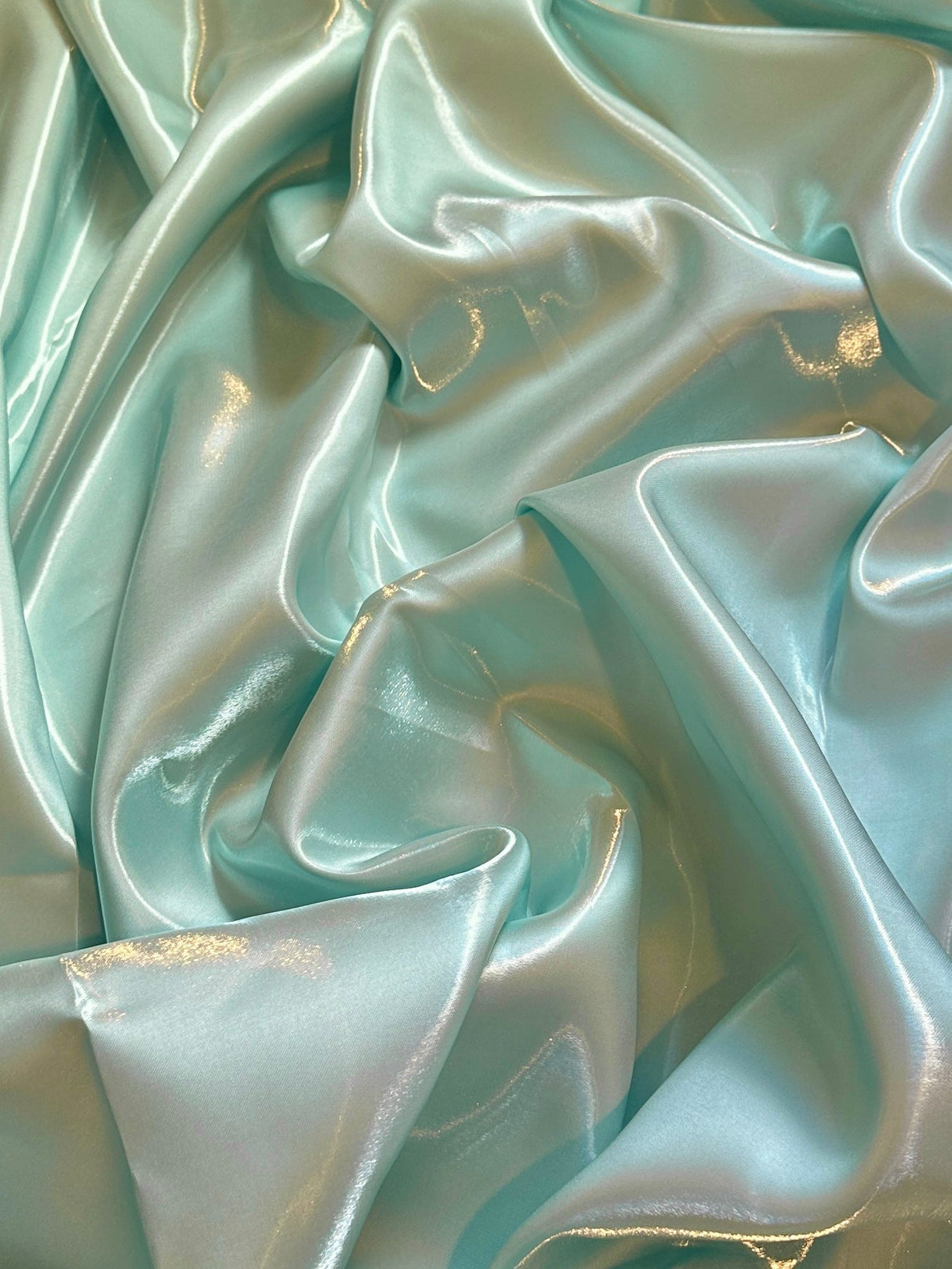 Liquid Bridal Satin Mint Green