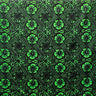 Traditional Tapa Hibiscus Cotton Fabric - Hibiscus Tapa Print, 36" X 45" (1 Yard)