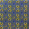 Traditional Tapa Hibiscus Cotton Fabric - Hibiscus Tapa Print, 36" X 45" (1 Yard)