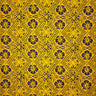 Traditional Tapa Hibiscus Cotton Fabric - Hibiscus Tapa Print, 36" X 45" (1 Yard)