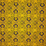 Traditional Tapa Hibiscus Cotton Fabric - Black And Green, 36" X 45" (1 Yard)