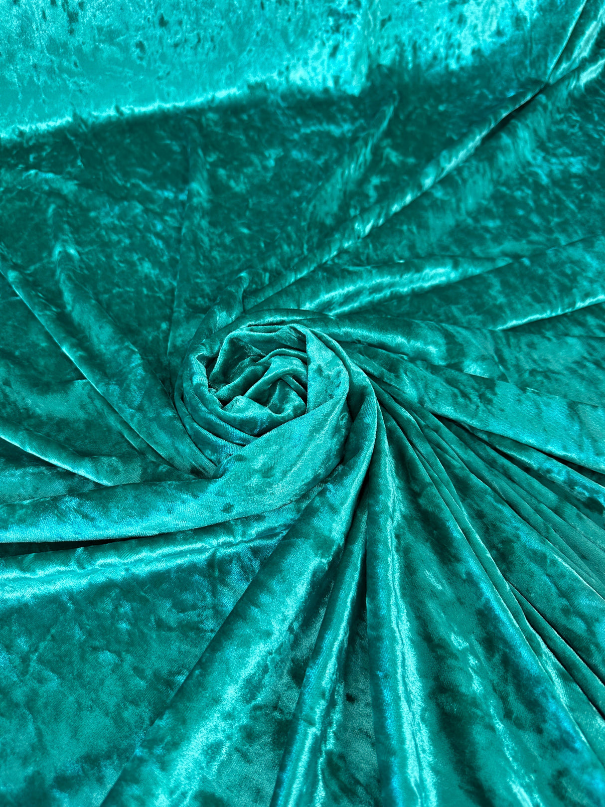 Stretch Crushed Velvet Jade