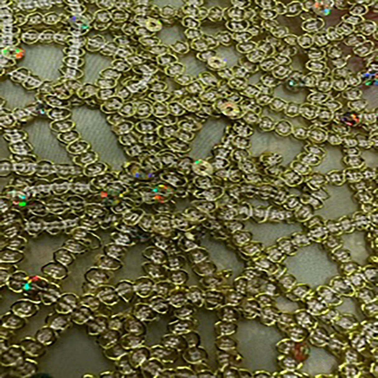 Polyester Spider Web Chemical Lace Fabric 50"