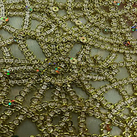 Polyester Spider Web Chemical Lace Fabric 50"