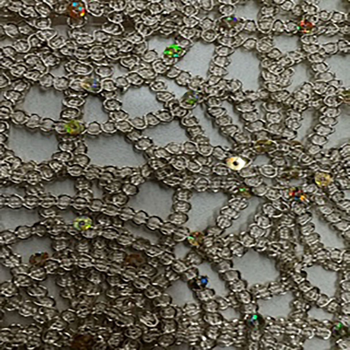 Polyester Spider Web Chemical Lace Fabric 50"