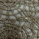 Polyester Spider Web Chemical Lace Fabric 50"