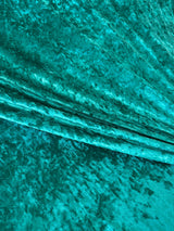 Stretch Crushed Velvet Jade