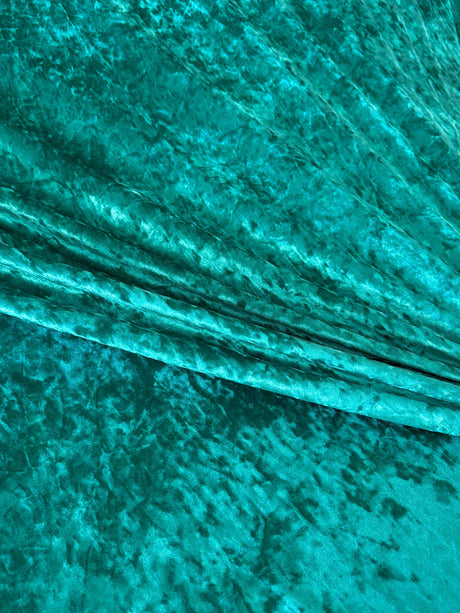 Stretch Crushed Velvet Jade