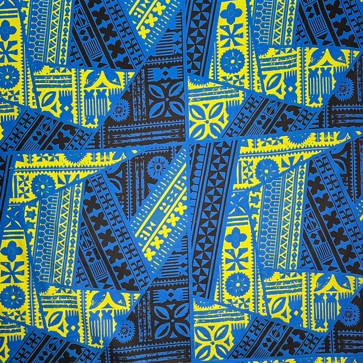 Cotton Fabric Traditional Tattoo Geometric Print