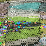Poly Spandex Reversible Sequin Fabric 54" Multi Color