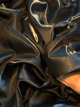 Liquid Bridal Satin Black