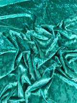 Stretch Crushed Velvet Jade