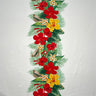Tropical Flowers Middle Border Peachskin Fabric - Floral Border Print, 44" Width (1 Yard)