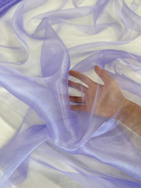 Lilac Crystal Organza