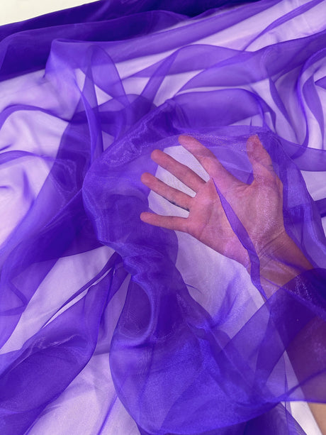 Purple Crystal Organza