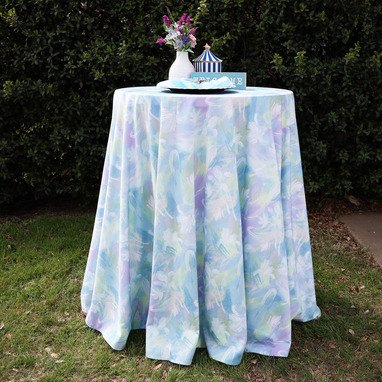 Round Scuba Tablecloth 132 Honey Suckle