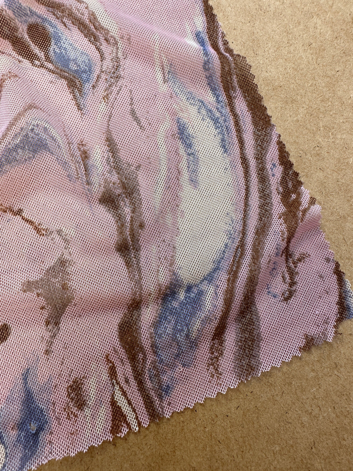 Power Mesh Blush Pink Marble