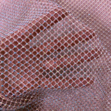 Rhinestone Fishnet Lace Fabric