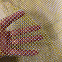 Rhinestone Fishnet Lace Fabric