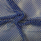 Rhinestone Fishnet Lace Fabric