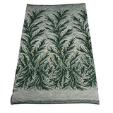 Ariba Floral Leaf Stretch Sequins Fabric - Nylon Spandex Mesh Fabric, 4-Way Stretch, 60" Width, 52" Sequins Width (1 Yard)