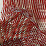 Rhinestone Fishnet Lace Fabric