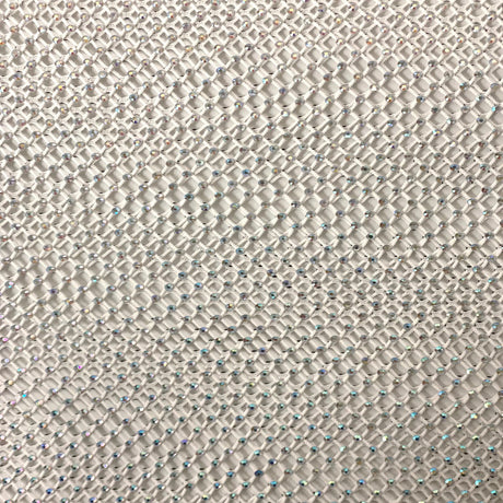 Rhinestone Fishnet Lace Fabric