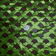 Polyester Spandex Shell Laser-Cut Fabric Dark Lime
