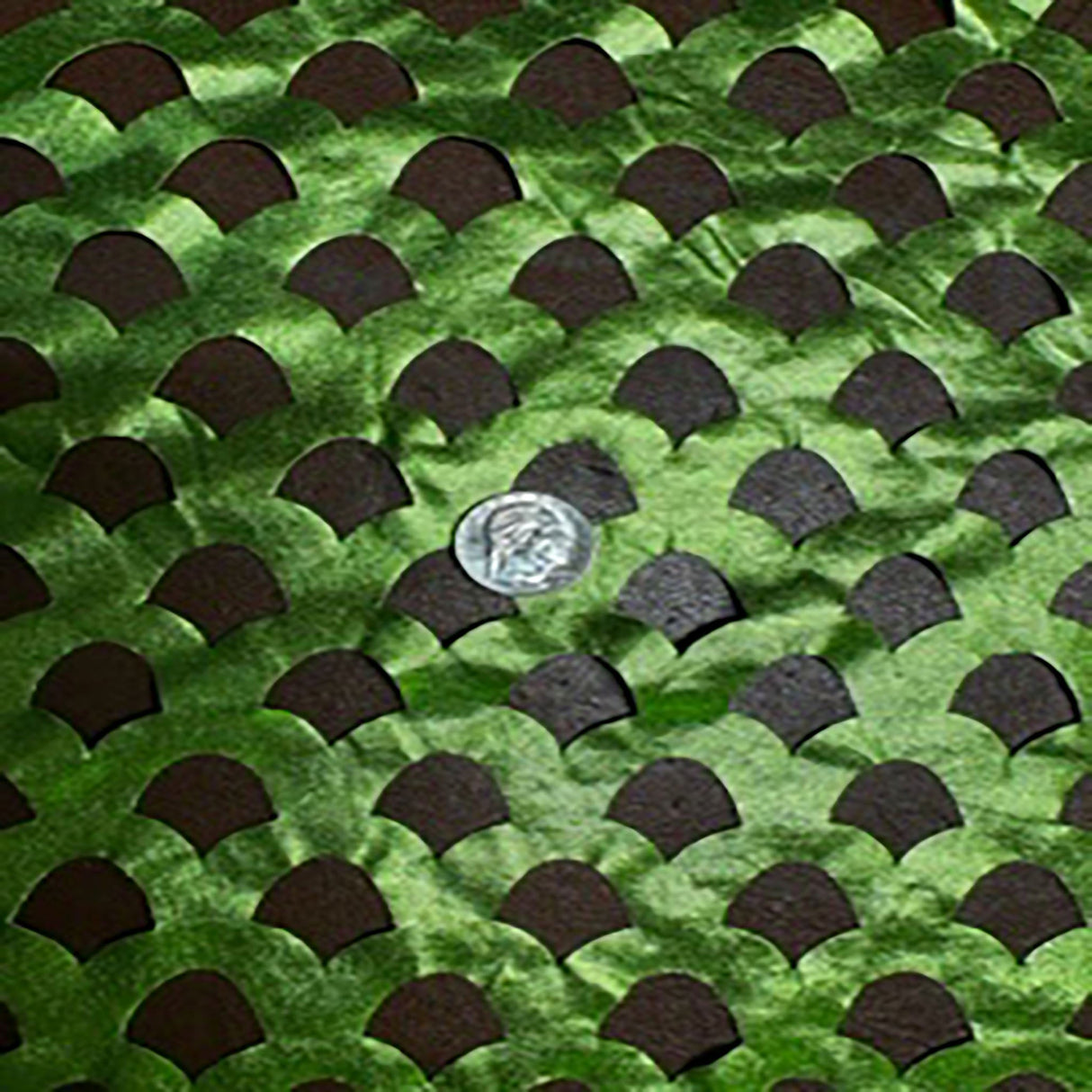 Polyester Spandex Shell Laser-Cut Fabric Dark Lime