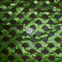 Polyester Spandex Shell Laser-Cut Fabric Dark Lime
