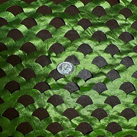 Polyester Spandex Shell Laser-Cut Fabric Dark Lime