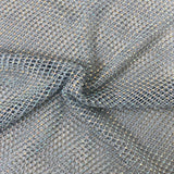 Rhinestone Fishnet Lace Fabric